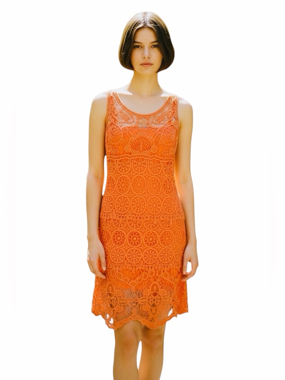 PINKY Orange Crochet with lining size MEDIUM.